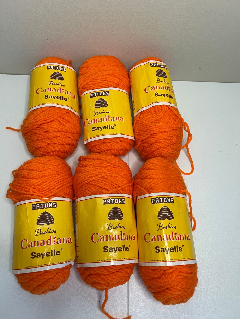Patons Canadiana Sayelle Acrylic Yarn - Vibrant Orange